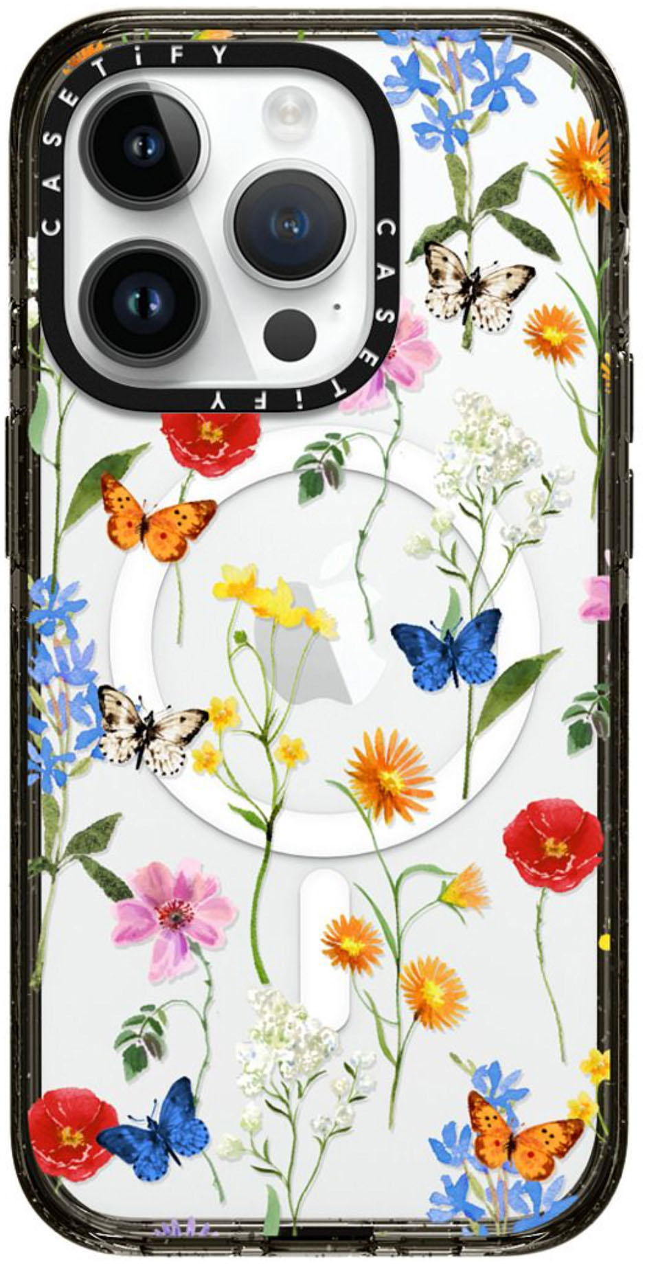 Casetify 2nd Generation Matte Charcoal with Ditsy Florals Ultra Impact AirPods Case | Best Buy