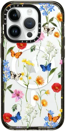 Front. CASETiFY - Impact Case with MagSafe for Apple iPhone 15 Pro - Ditsy Florals.