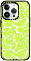 CASETiFY - Impact Case with MagSafe for Apple iPhone 15 Pro - Acid Smiles Neon Green - Front_Zoom