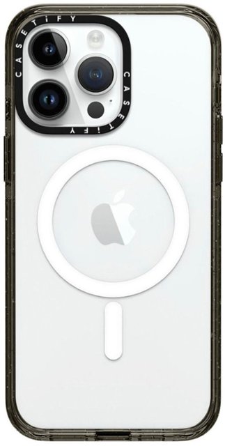 Front Zoom. CASETiFY - Impact Case with MagSafe for Apple iPhone 15 Pro Max - Clear/Black.