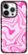 Front Zoom. CASETiFY - Impact Case with MagSafe for Apple iPhone 15 Pro - Pink Swirls.