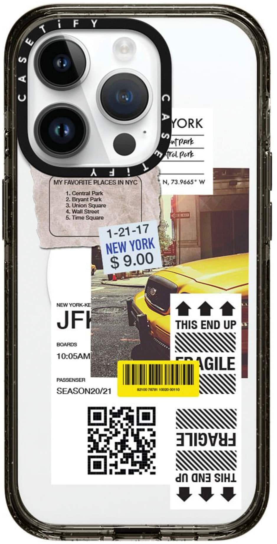 Front. CASETiFY - Impact Case with MagSafe for Apple iPhone 15 Pro - New York.