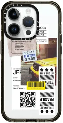 Front. CASETiFY - Impact Case with MagSafe for Apple iPhone 15 Pro - New York.