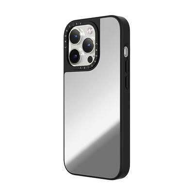 CASETiFY Mirror Case with MagSafe for Apple iPhone 15 Pro Silver with Black Bumper CTF-12692439-16006000 - Best Buy