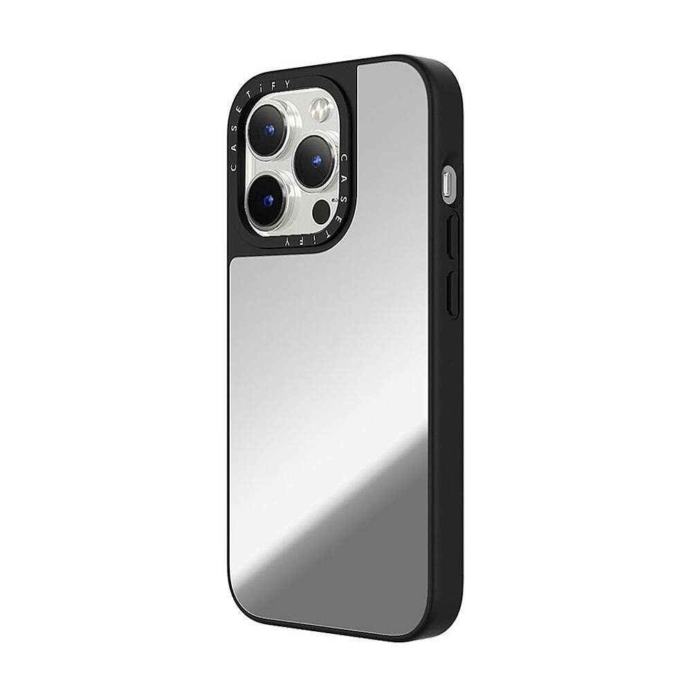CASETiFY Mirror Case with MagSafe for Apple iPhone 15 Pro Silver with Black Bumper CTF-12692439-16006000 - Best Buy