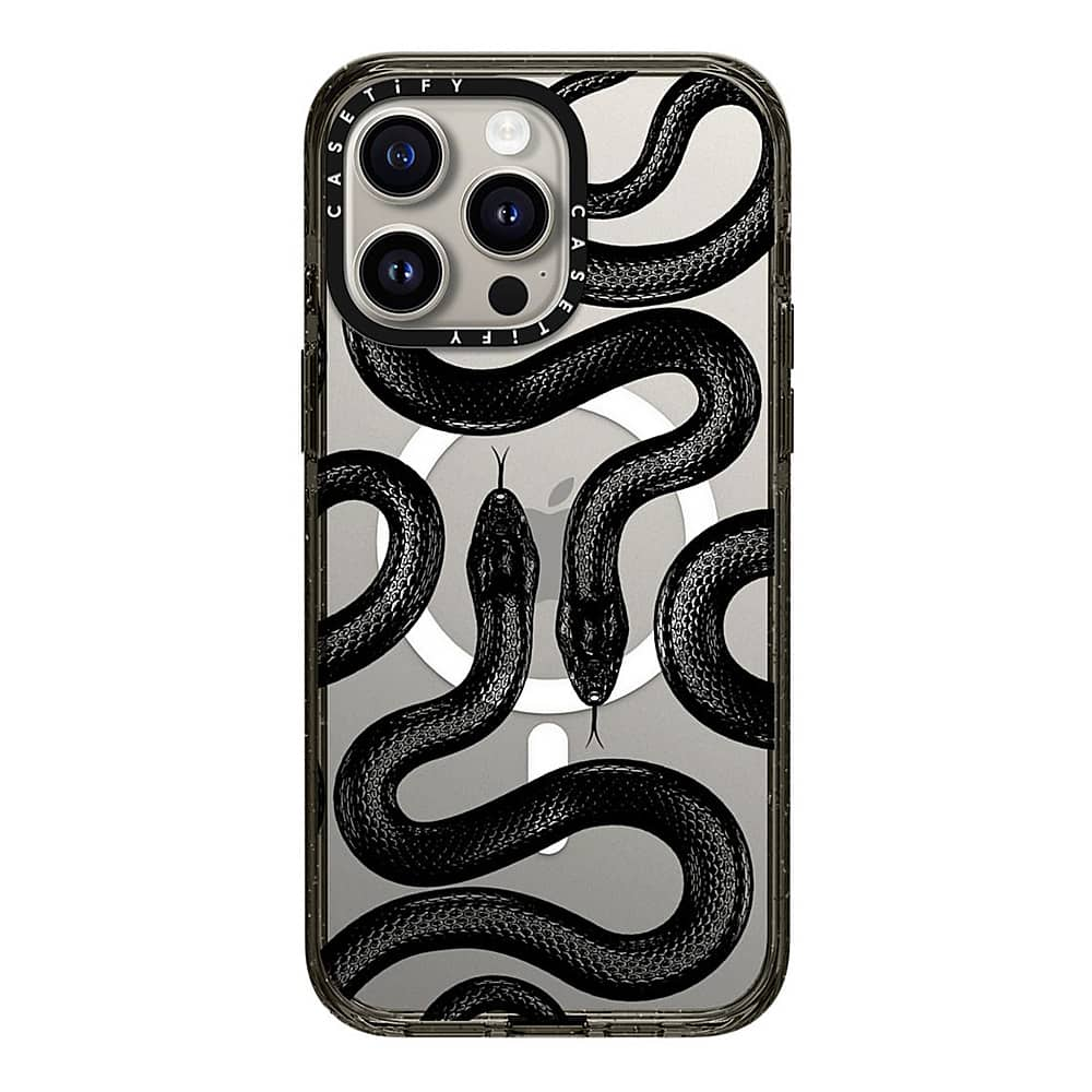 CASETiFY Impact Case with MagSafe for Apple iPhone 15 Pro Max Black  Kingsnake CTF-26435159-16005982 - Best Buy