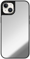 CASETiFY - Mirror Case with MagSafe for Apple iPhone 15 Plus - Silver with Black Bumper - Front_Zoom