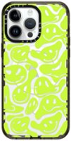 CASETiFY - Impact Case with MagSafe for Apple iPhone 15 Pro Max - Acid Smiles Neon Green - Front_Zoom