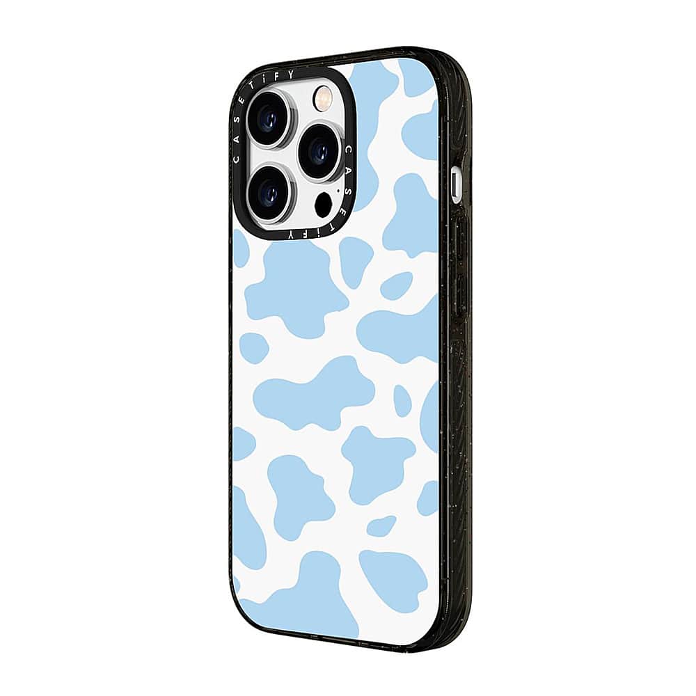 Alt View 11. CASETiFY - Impact Case with MagSafe for Apple iPhone 15 Pro Max - Blue Cow Print.