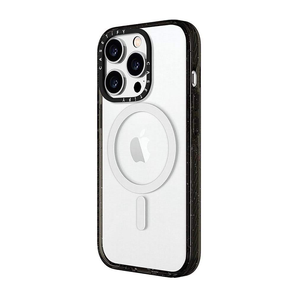 Alt View 11. CASETiFY - Impact Case with MagSafe for Apple iPhone 15 Pro - Clear/Black.