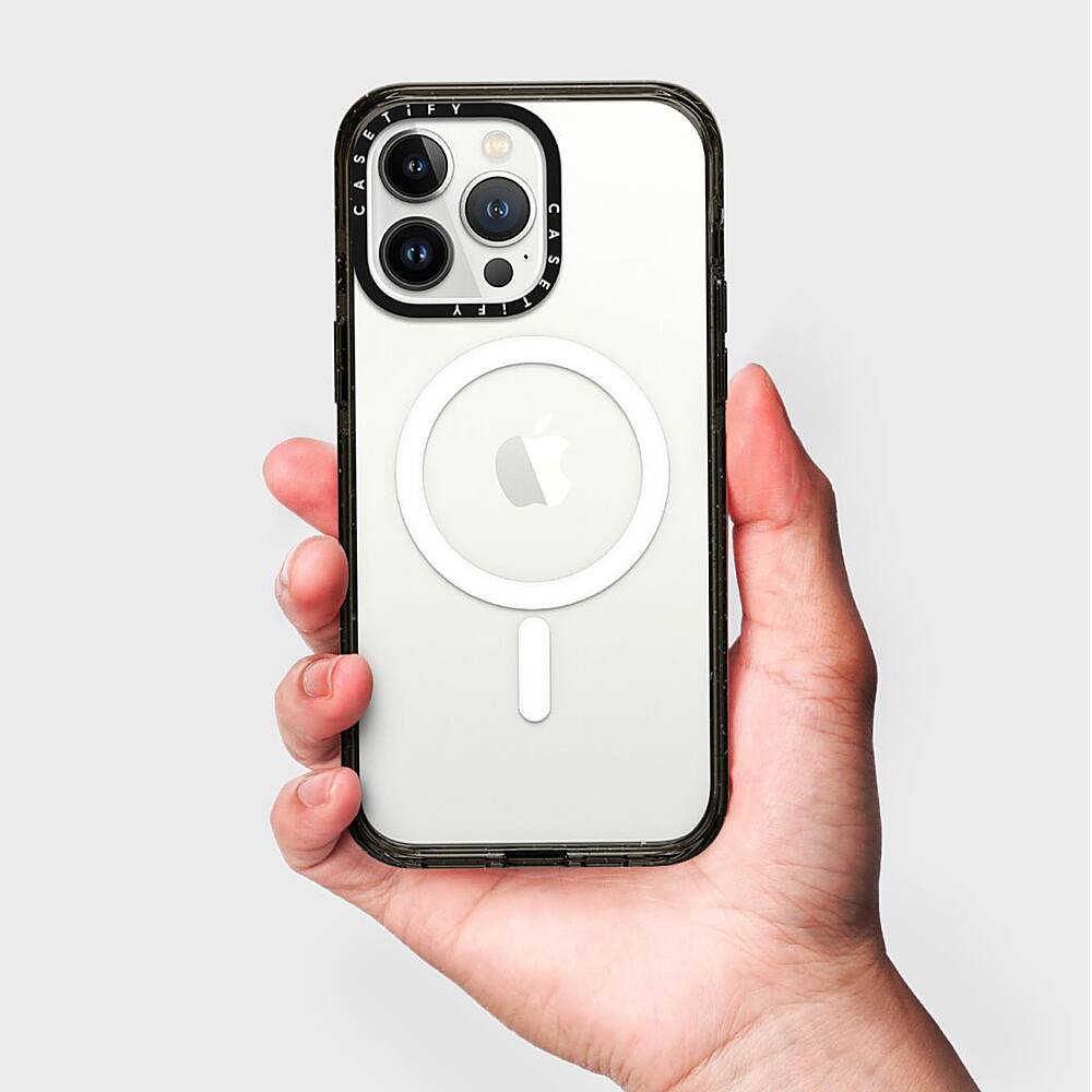 Alt View 13. CASETiFY - Impact Case with MagSafe for Apple iPhone 15 Pro - Clear/Black.