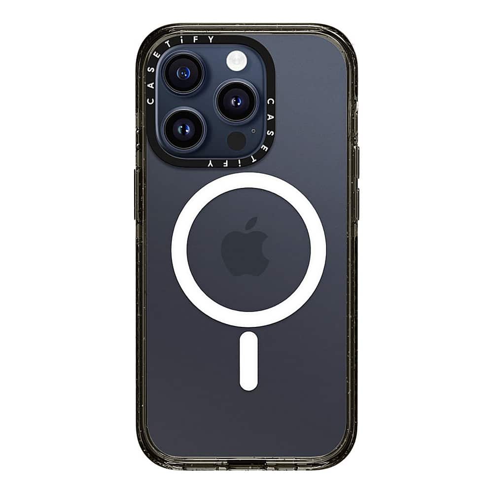 Alt View 1. CASETiFY - Impact Case with MagSafe for Apple iPhone 15 Pro - Clear/Black.