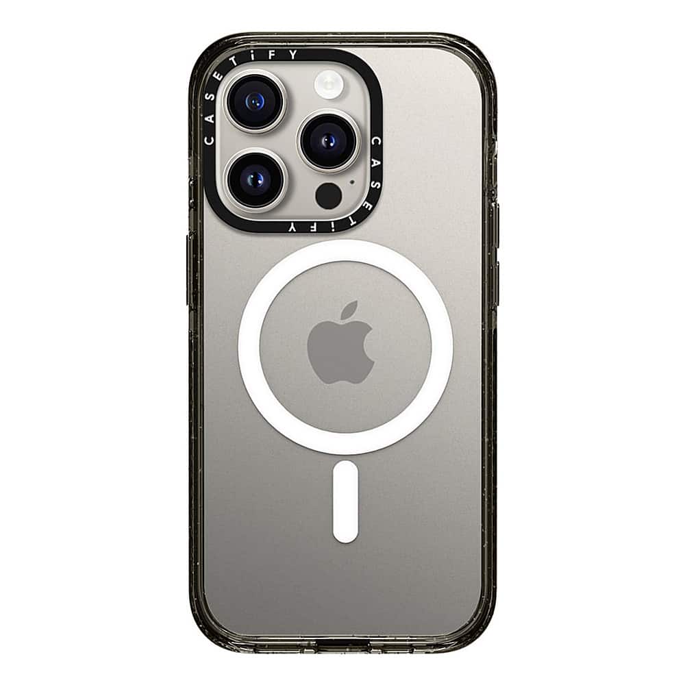 Alt View 2. CASETiFY - Impact Case with MagSafe for Apple iPhone 15 Pro - Clear/Black.