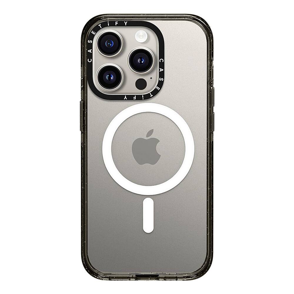 Alt View 2. CASETiFY - Impact Case with MagSafe for Apple iPhone 15 Pro - Clear/Black.