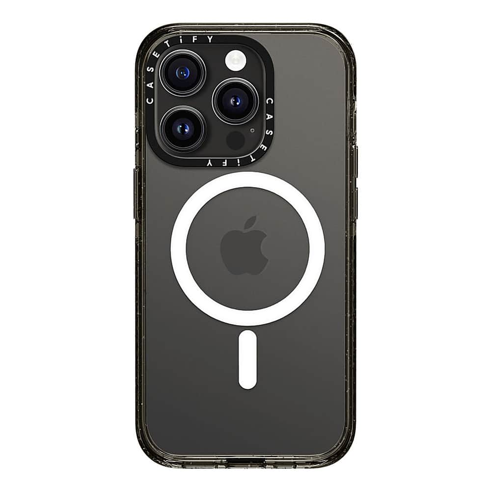 Alt View 3. CASETiFY - Impact Case with MagSafe for Apple iPhone 15 Pro - Clear/Black.