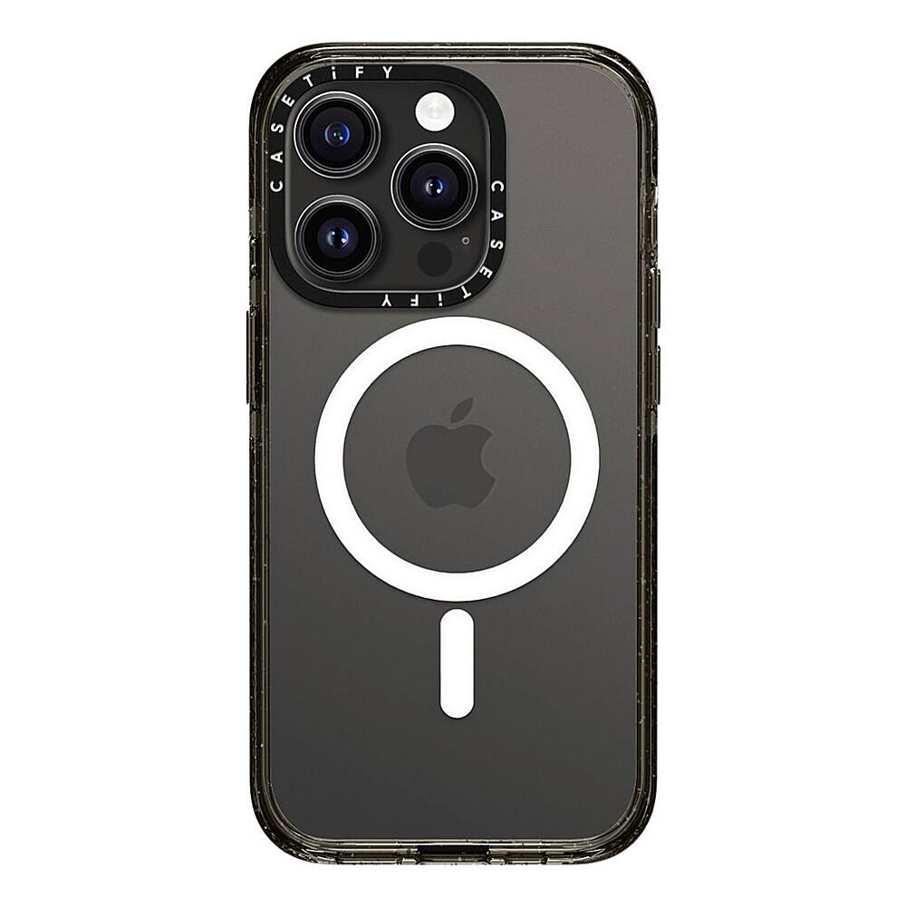 Alt View 3. CASETiFY - Impact Case with MagSafe for Apple iPhone 15 Pro - Clear/Black.