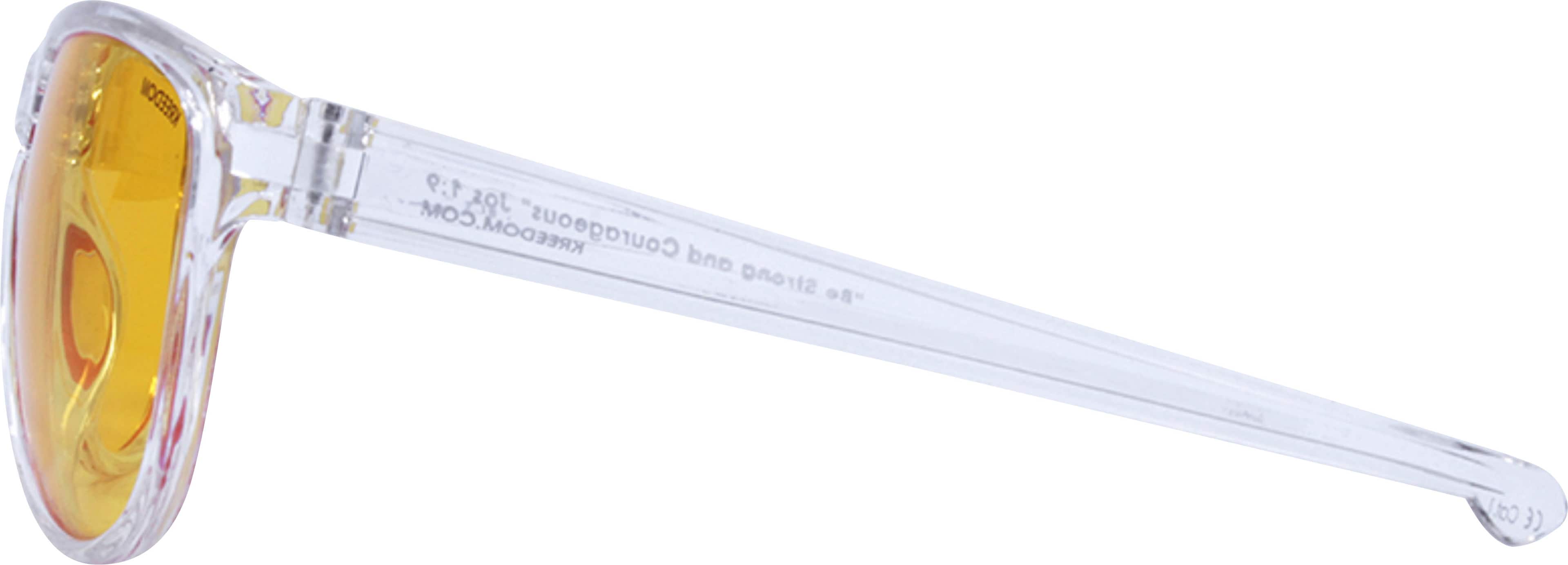 Alt View 11. Kreedom - Leviathan Gaming Glasses with Microfiber Case - Gloss Clear & Grey.