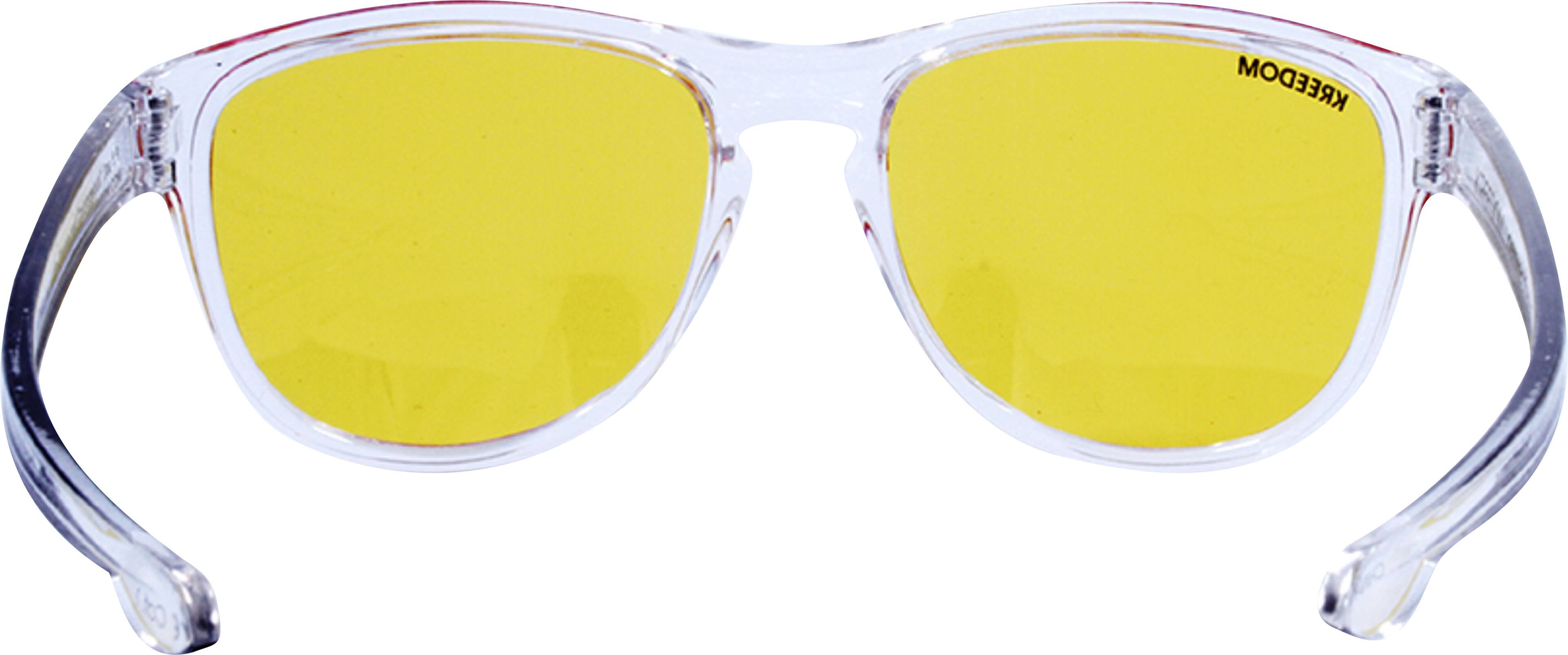 Alt View 12. Kreedom - Leviathan Gaming Glasses with Microfiber Case - Gloss Clear & Grey.