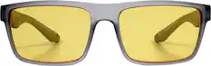 Front. Kreedom - Denali Gaming Glasses with Microfiber Case - Crystal Dark Grey.