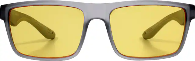 Front. Kreedom - Denali Gaming Glasses with Microfiber Case - Crystal Dark Grey.