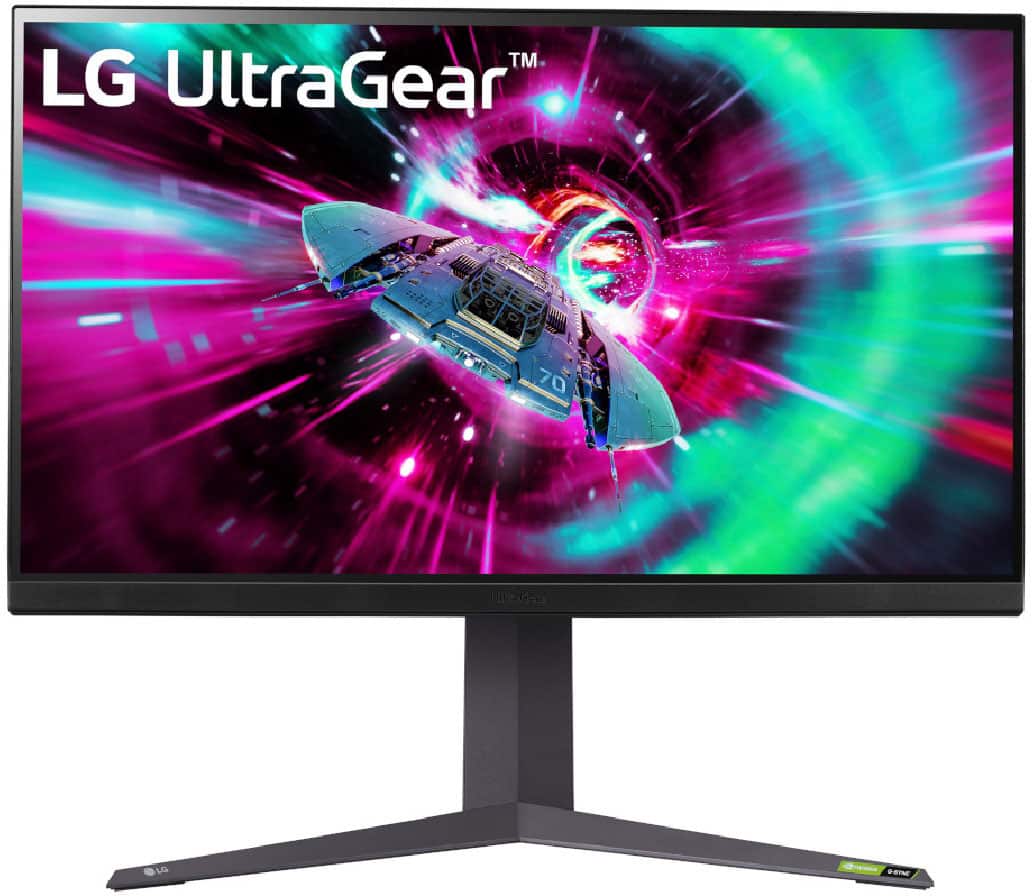 LG - UltraGear 32" IPS UHD 1-ms FreeSync and G-SYNC Compatible Monitor with HDR (Display Port, HDMI) - Black - Front_Zoom
