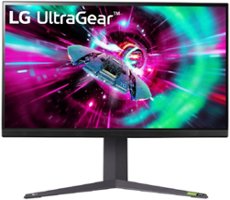 LG - UltraGear 32" IPS UHD FreeSync and G-SYNC Compatible Monitor with HDR (Display Port, HDMI) - Black - Front_Zoom