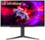 Front. LG - UltraGear 27" QHD 240Hz 1ms NVIDIA G-SYNC Compatible and AMD FreeSync Premium with DisplayHDR 400 - Black.