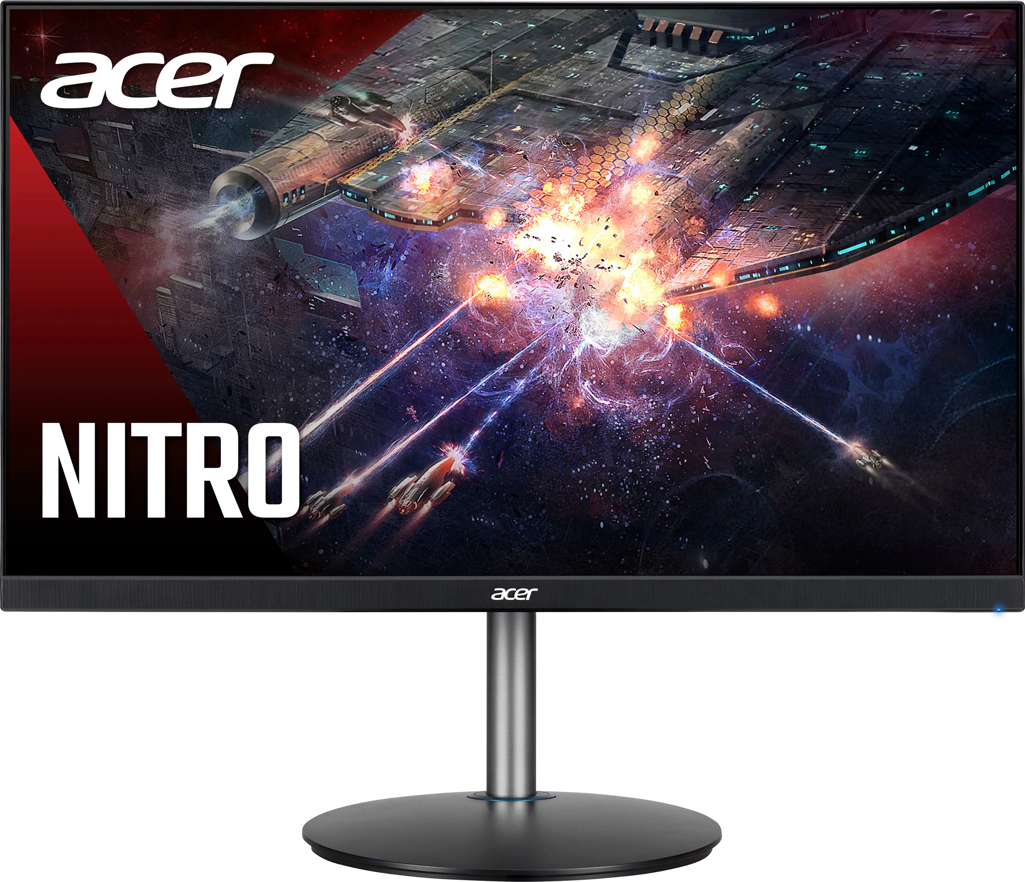 Front. Acer - Nitro XF273Y 27" IPS LCD 180Hz FreeSync Monitor (HDMI, DP) - Black.
