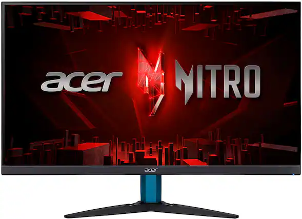 Front. Acer - Nitro KG272U Pbmiipx 27" LED WQHD FreeSync Gaming Monitor (HDMI, DP) - Black.