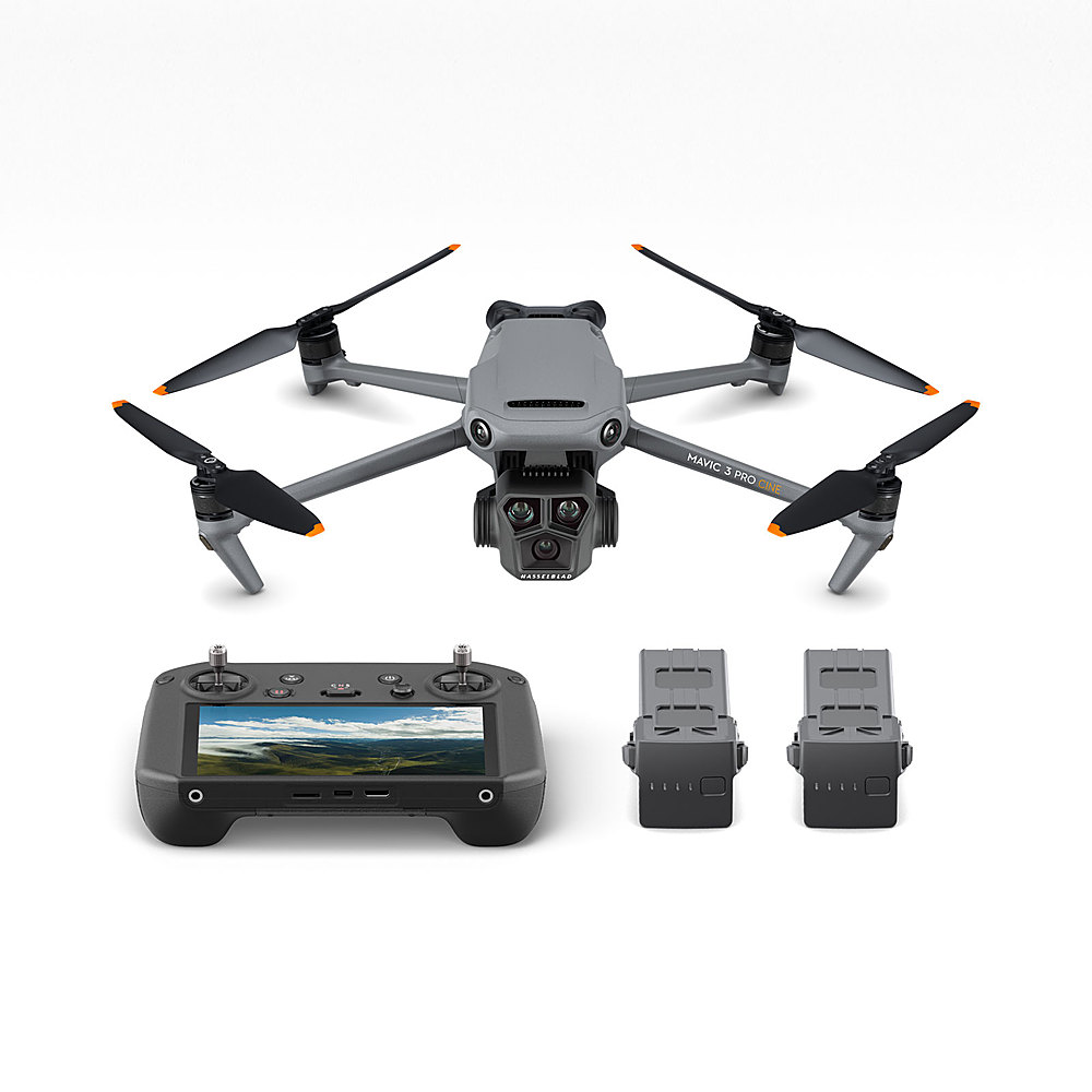 DJI - Geek Squad Certified Refurbished Mavic 3 Pro Cine Premium Combo Drone and RC Pro Remote Control with Built-in Screen - Gray