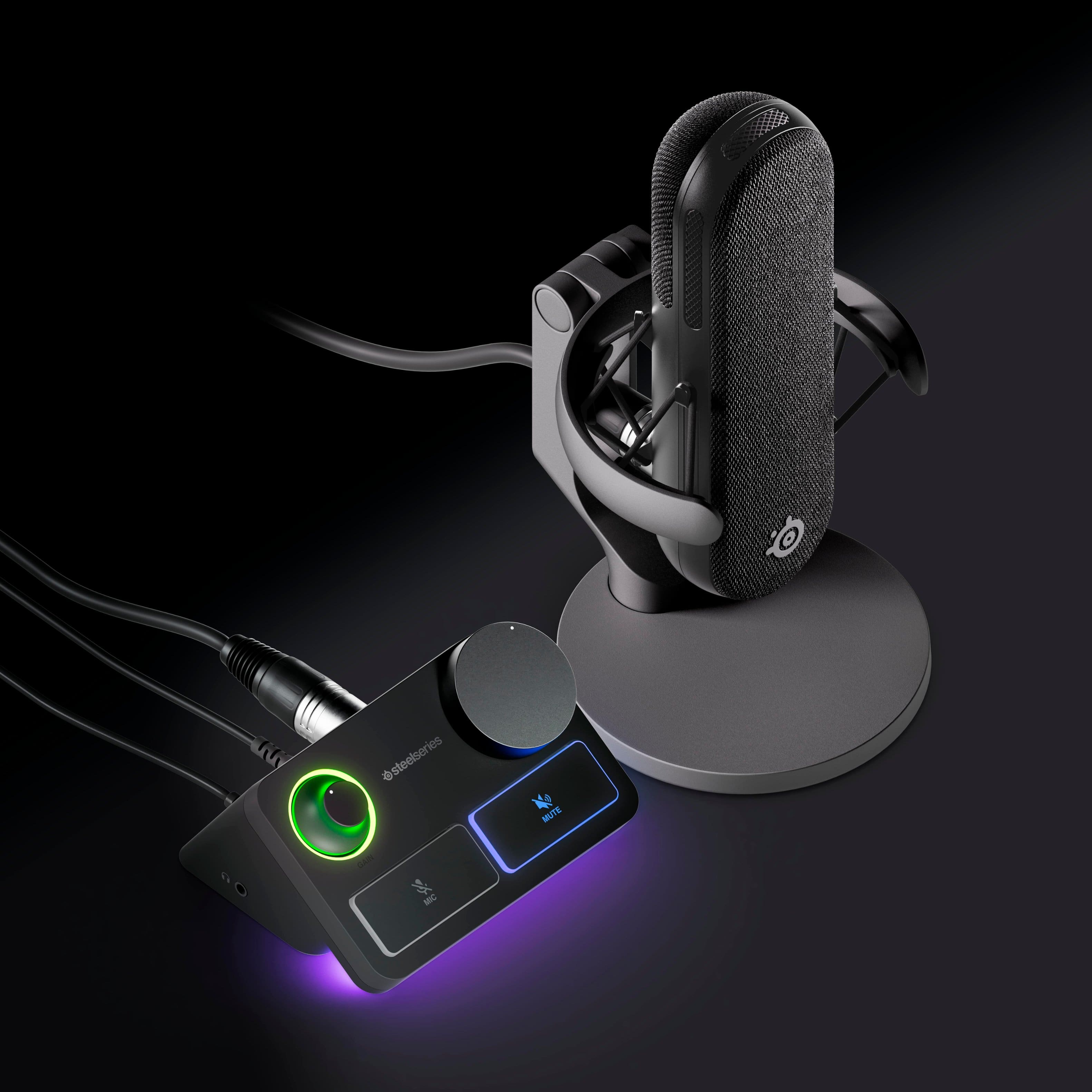 Alt View 11. SteelSeries - SteelSeries Alias Pro XLR Microphone - Black.