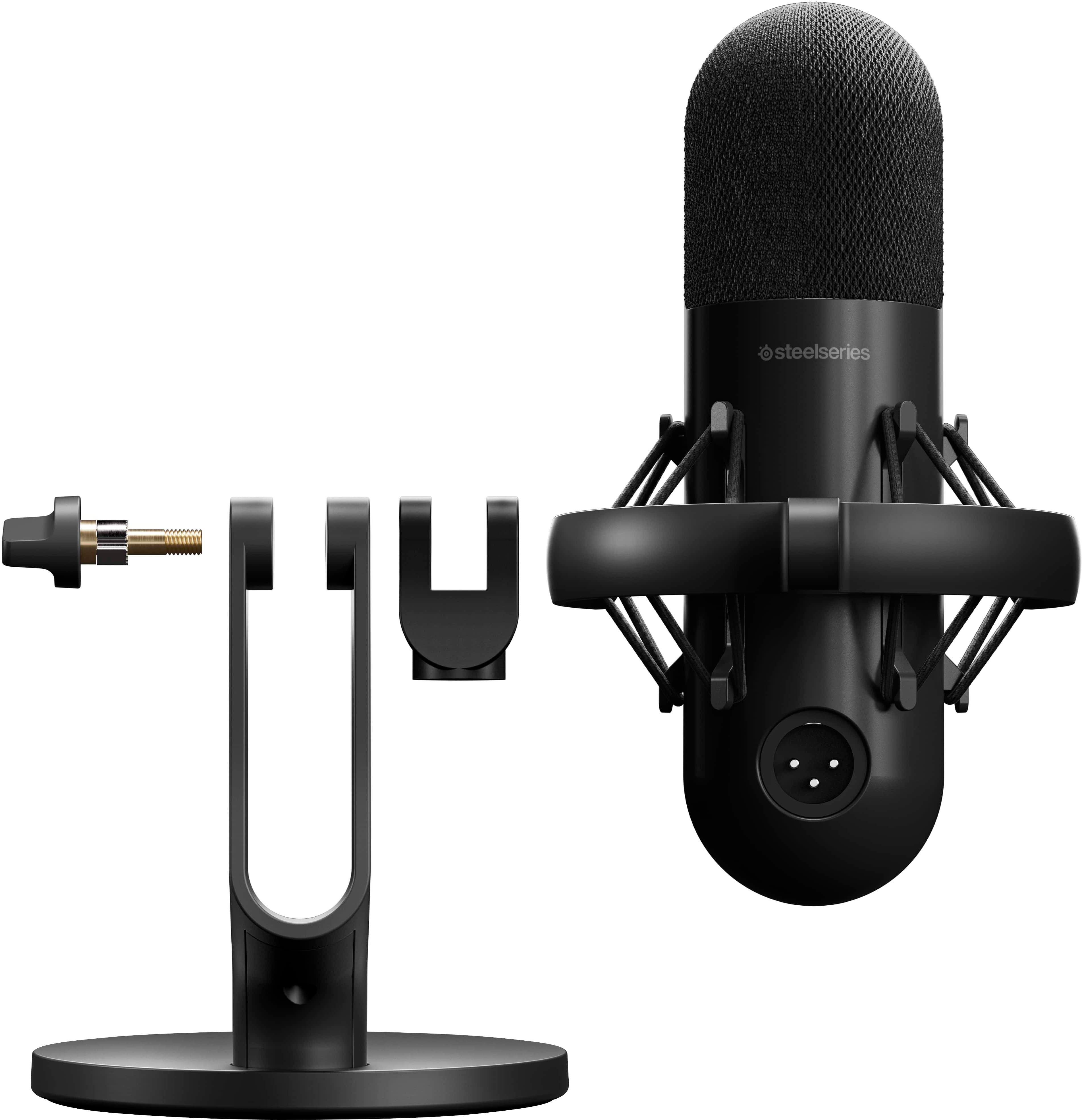 Left. SteelSeries - SteelSeries Alias Pro XLR Microphone - Black.