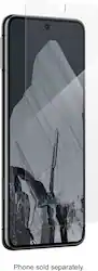 ZAGG - Glass Elite Ultra-Strong Tempered Glass Screen Protector for Google Pixel 8 Pro - Clear - Angle_Zoom