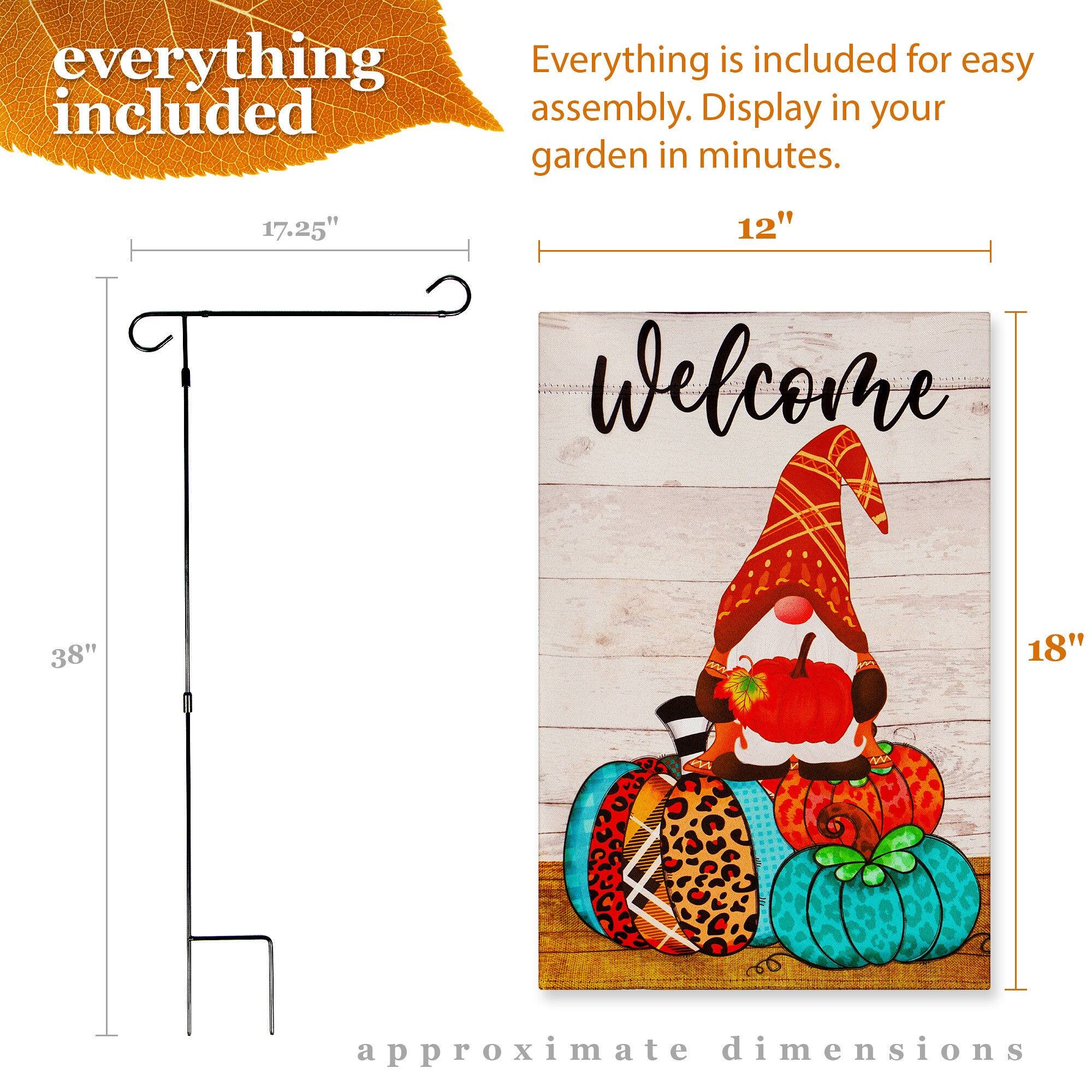 Everything is included for easy assembly. Display in your garden in minutes.

17.25"  
12"  
38"  
18"  

approximate dimensions