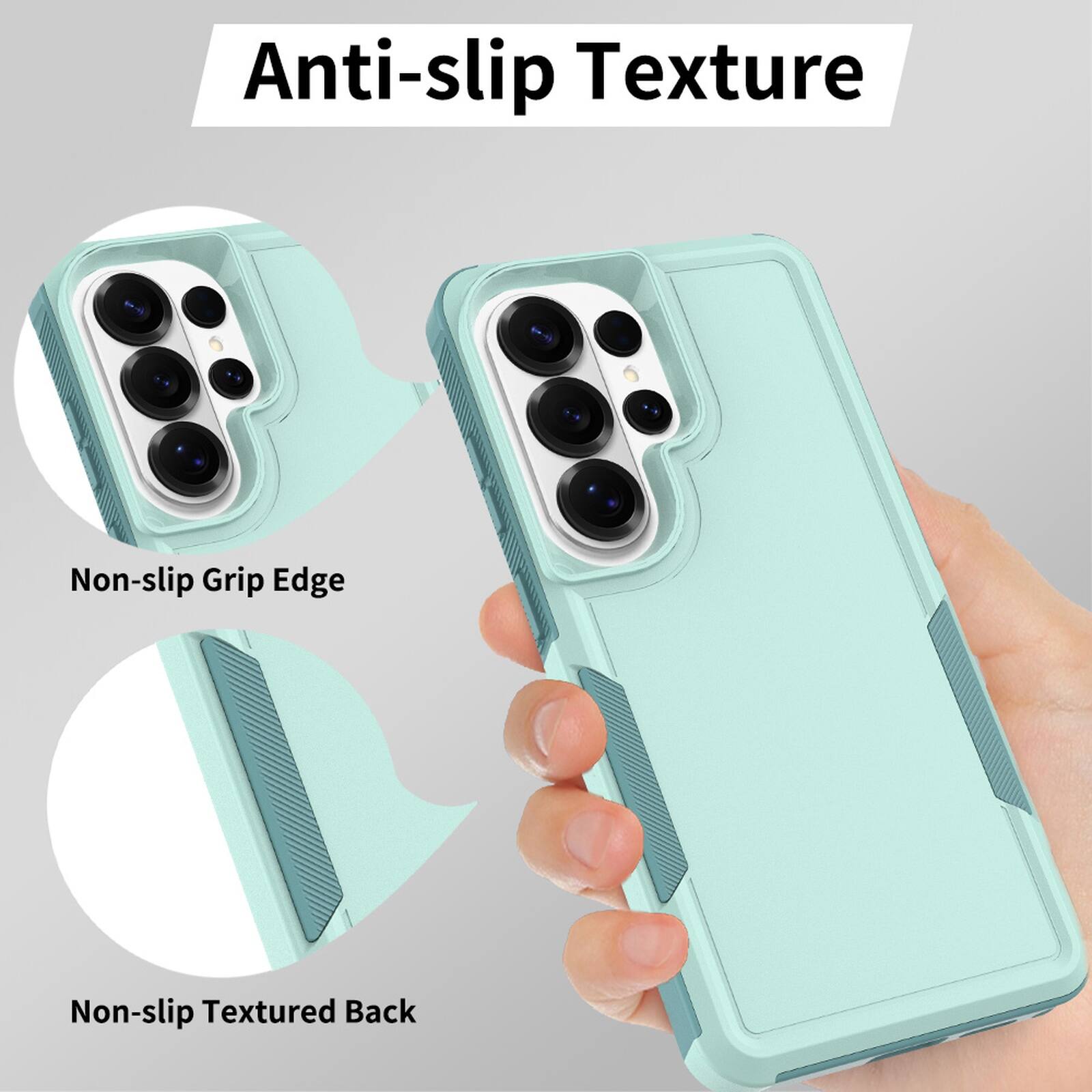 Anti-slip Texture

Non-slip Grip Edge

Non-slip Textured Back