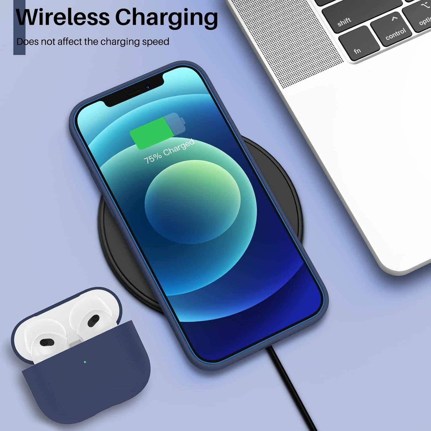 Wireless Charging Does not affect the charging speed 75% Charged