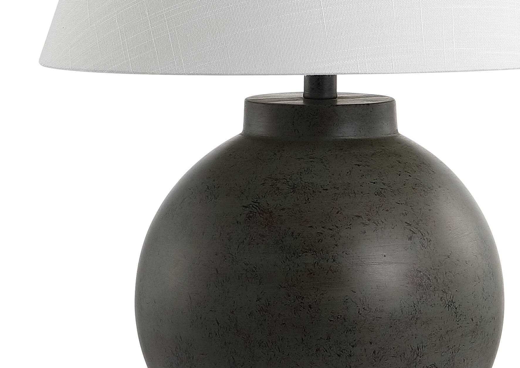 Alt View 3. Jonathan Y - Sophie 26" Resin LED Table Lamp, Dark Gray - Dark Gray.