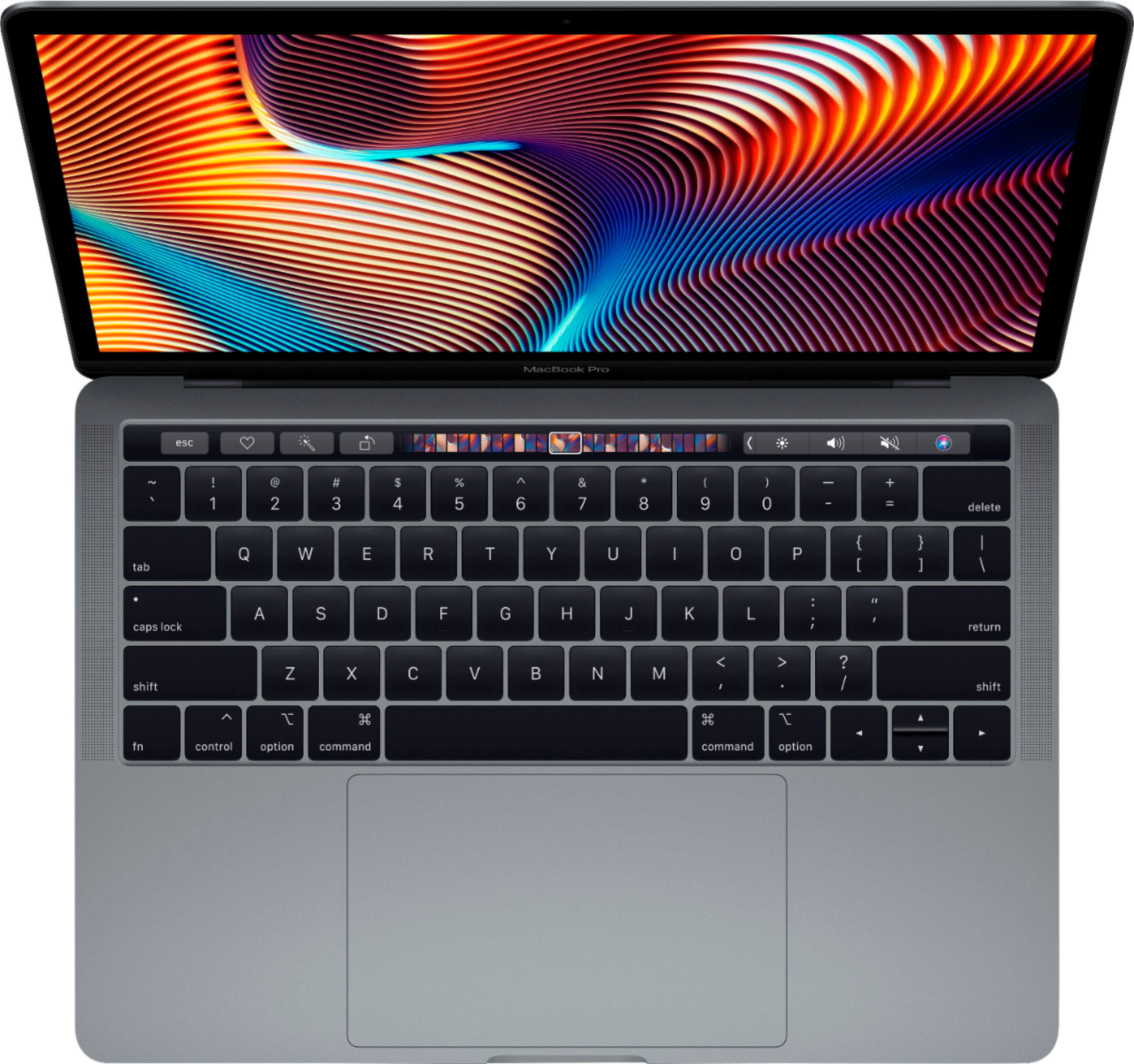 Alt View 12. Apple - Geek Squad Certified Refurbished MacBook Pro - 13" Display with Touch Bar - Intel Core i5 - 8GB Memory - 256GB SSD - Space Gray.