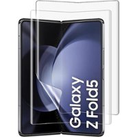 SaharaCase - ZeroDamage Ultra Strong+ Tempered Glass + Film Screen Protector for Samsung Galaxy Z Fold5 (2-Pack) - Clear - Angle_Zoom