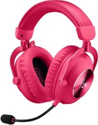 Logitech - PRO X 2 LIGHTSPEED Wireless Gaming Headset for PC, PS5, PS4,  Nintendo Switch - Magenta - Front_Zoom
