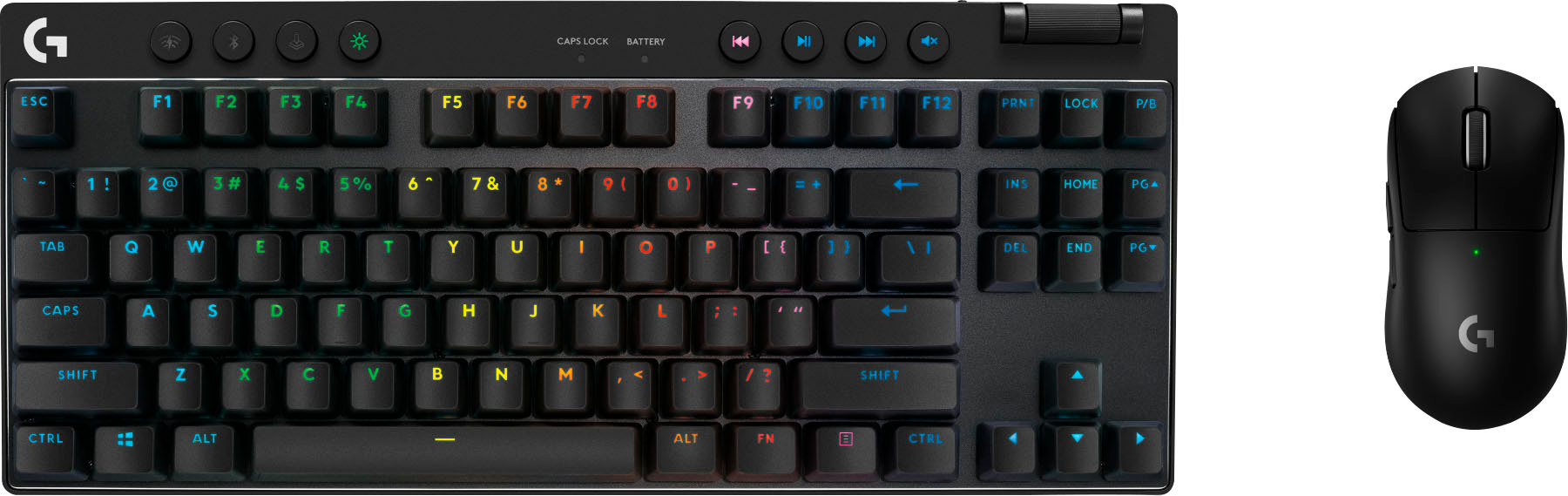 Logitech G PRO Mechanical Gaming Keyboard, Ultra Portable Tenkeyless  Design, Detachable Micro USB Cable, 16.8 Million Color LIGHTSYNC RGB  Backlit Keys 