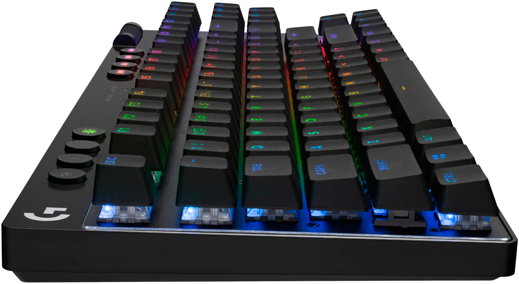 Logitech G915 TKL Tenkeyless Lightspeed Wireless RGB Mechanical Gaming  Keyboard, Low Profile Switch Options, LIGHTSYNC RGB, Advanced Wireless and  Bluetooth Support - Linear , Black 