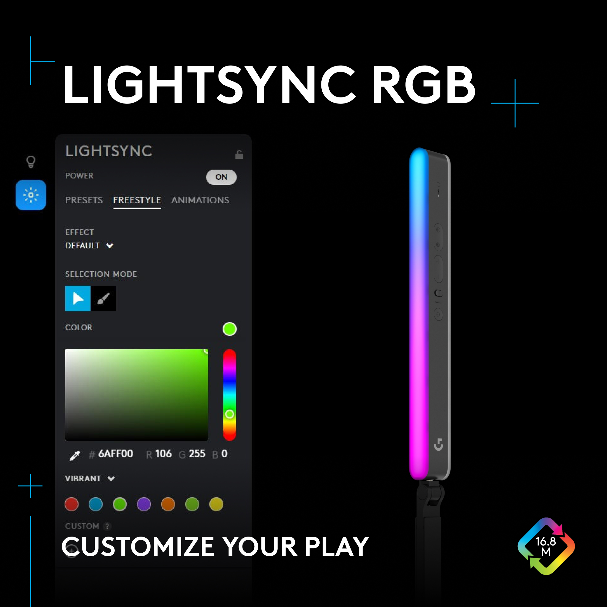 Logitech Litra Beam Premium Lumiere LED de Streaming avec Support de Bureau  Ajustable - Graphite - Ring Light