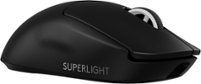 Logitech - G PRO X SUPERLIGHT 2 LIGHTSPEED Lightweight Wireless Optical Gaming Mouse with HERO 32K DPI Sensor - Black - Front_Zoom