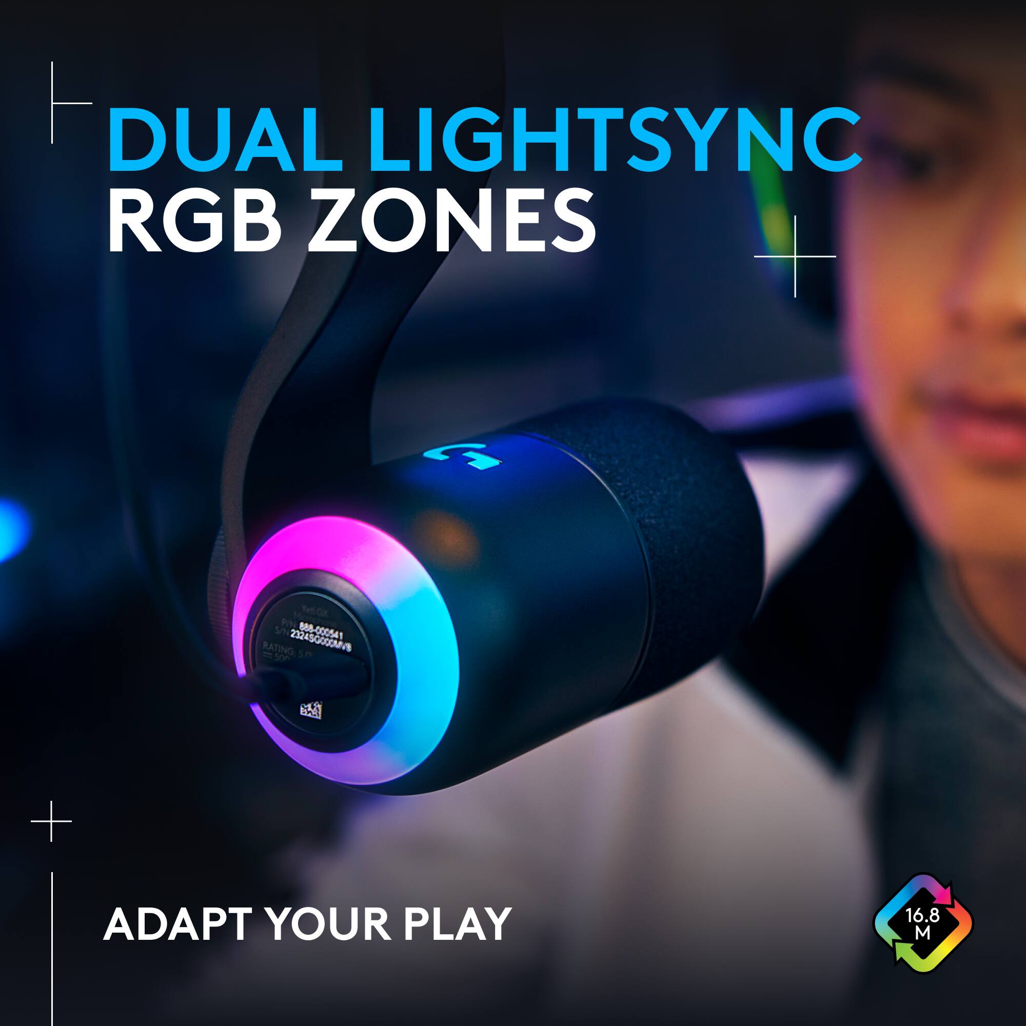 Dual LightSync RGB Zones + Adapt Your Play 16.8 M