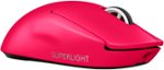 Logitech - G PRO X SUPERLIGHT 2 LIGHTSPEED Lightweight Wireless Optical Gaming Mouse with HERO 32K DPI Sensor - Magenta
