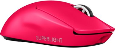 Logitech - G PRO X SUPERLIGHT 2 LIGHTSPEED Lightweight Wireless Optical Gaming Mouse with HERO 32K DPI Sensor - Magenta - Front_Zoom