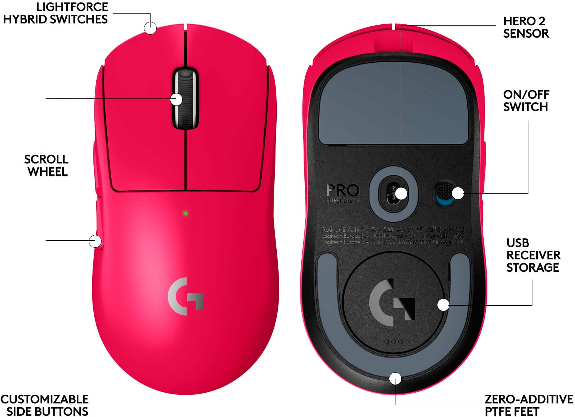 Logitech G PRO Wireless Gaming Mouse 