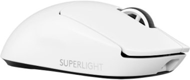 Logitech - G PRO X SUPERLIGHT 2 LIGHTSPEED Lightweight Wireless Optical Gaming Mouse with HERO 32K DPI Sensor - Off-White - Front_Zoom