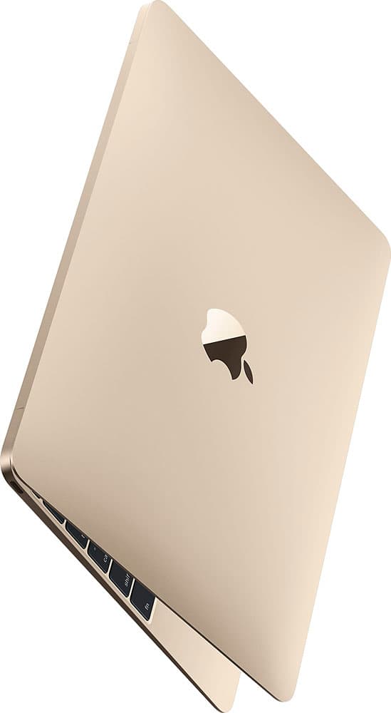 Alt View 1. Apple - Geek Squad Certified Refurbished MacBook® - 12" Display - Intel Core M - 8GB Memory - 512GB Flash Storage - Gold.
